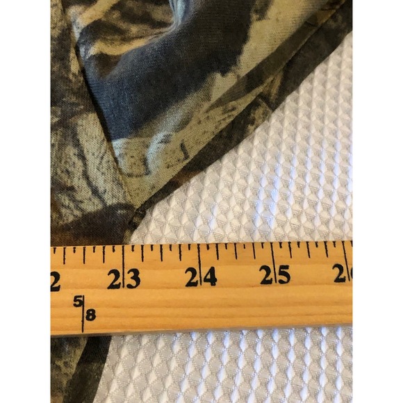 Duxbak Shirt Men Large Brown Camo Henley Outdoor Workwear Camp Hike Casual - Picture 7 of 9